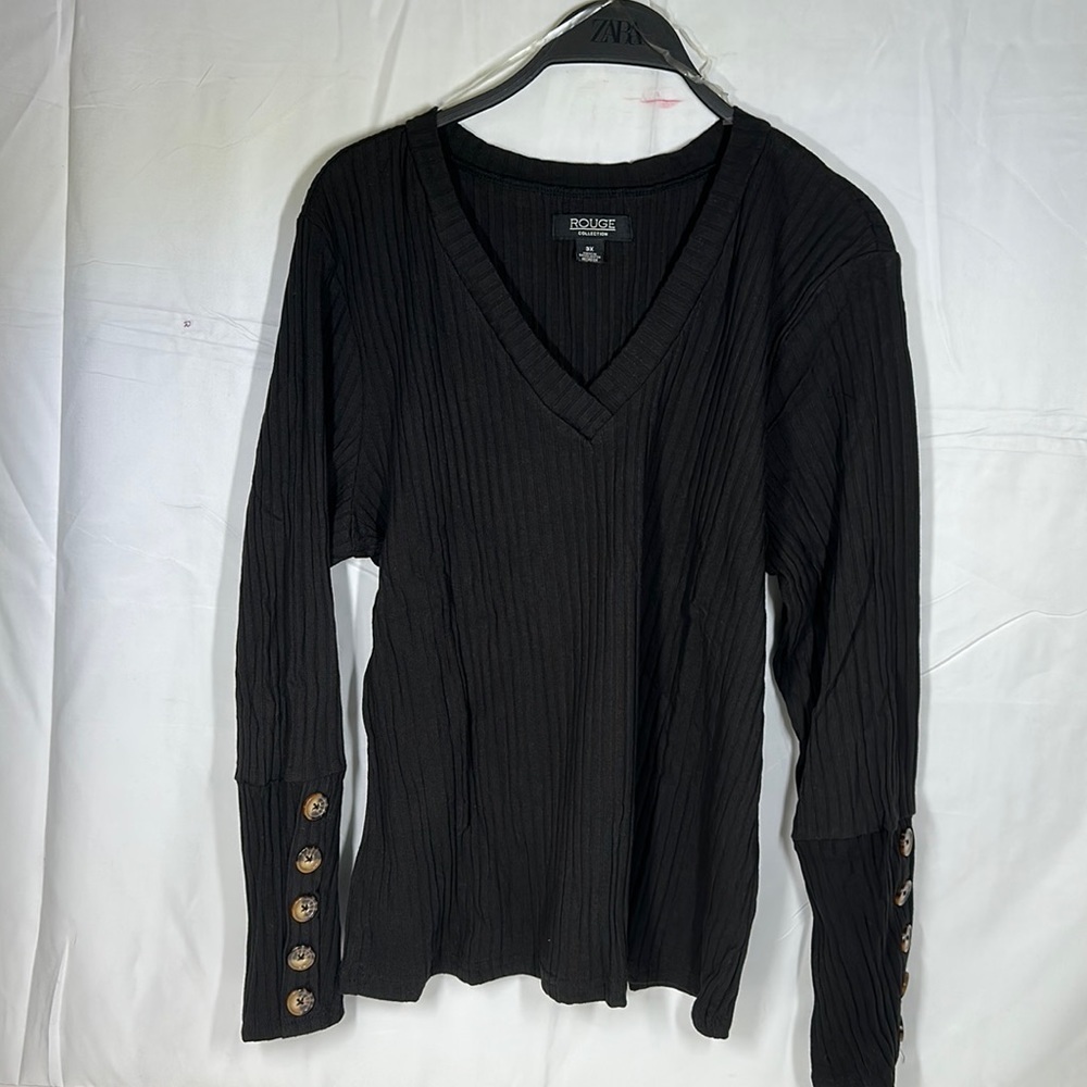 Rouge collection Plus Women's Long Sleeve Shirt